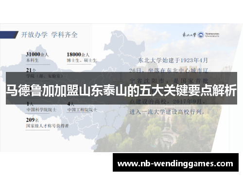 马德鲁加加盟山东泰山的五大关键要点解析