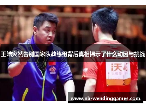 王皓突然告别国家队教练组背后真相揭示了什么动因与挑战